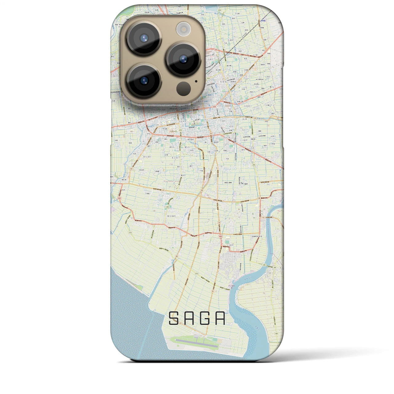 【佐賀(佐賀県)】地図柄iPhoneケース(バックカバータイプ)