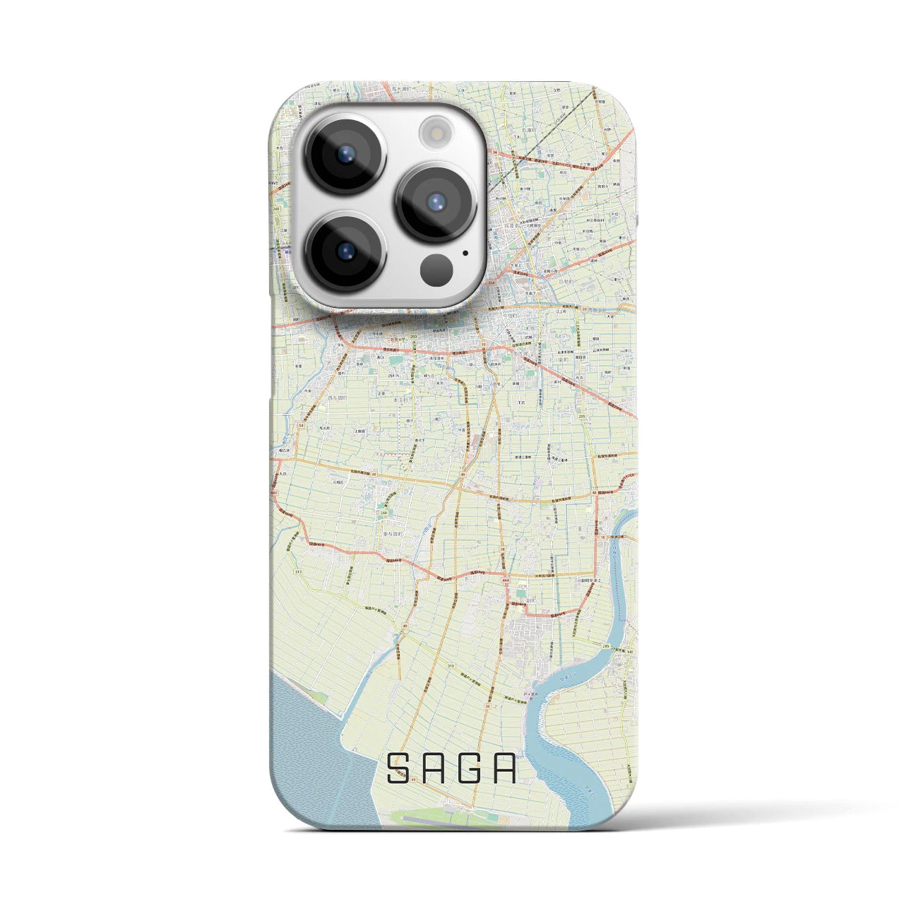 【佐賀(佐賀県)】地図柄iPhoneケース(バックカバータイプ)