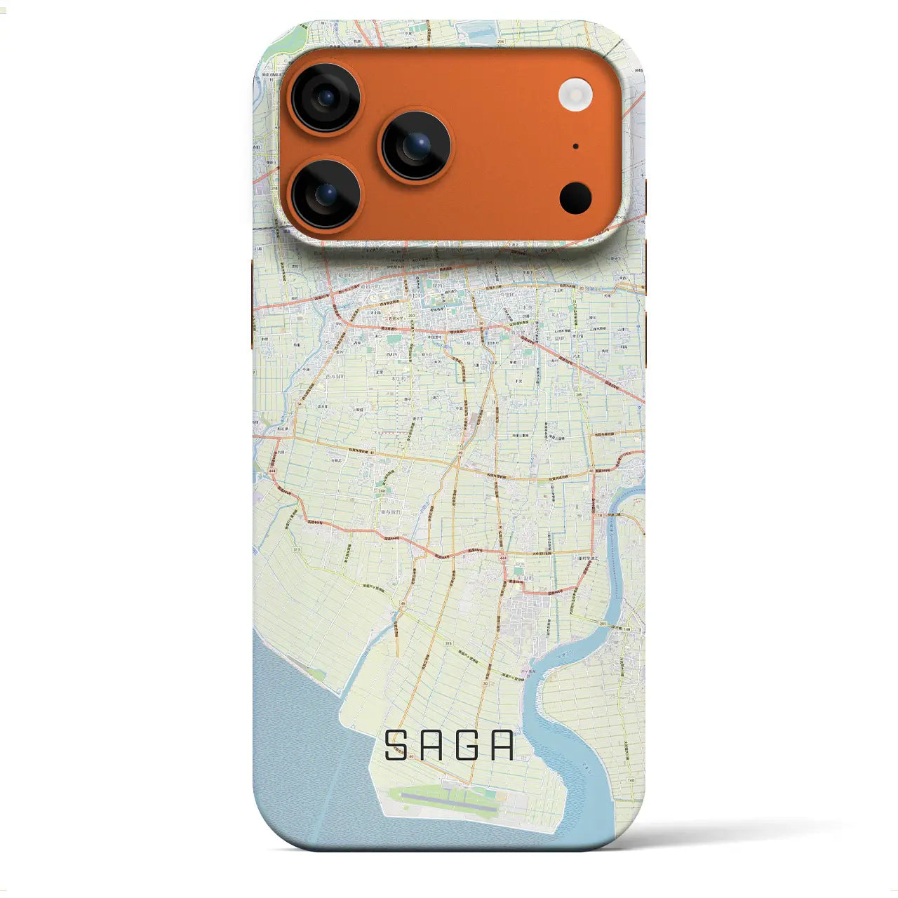 【佐賀(佐賀県)】地図柄iPhoneケース(バックカバータイプ)