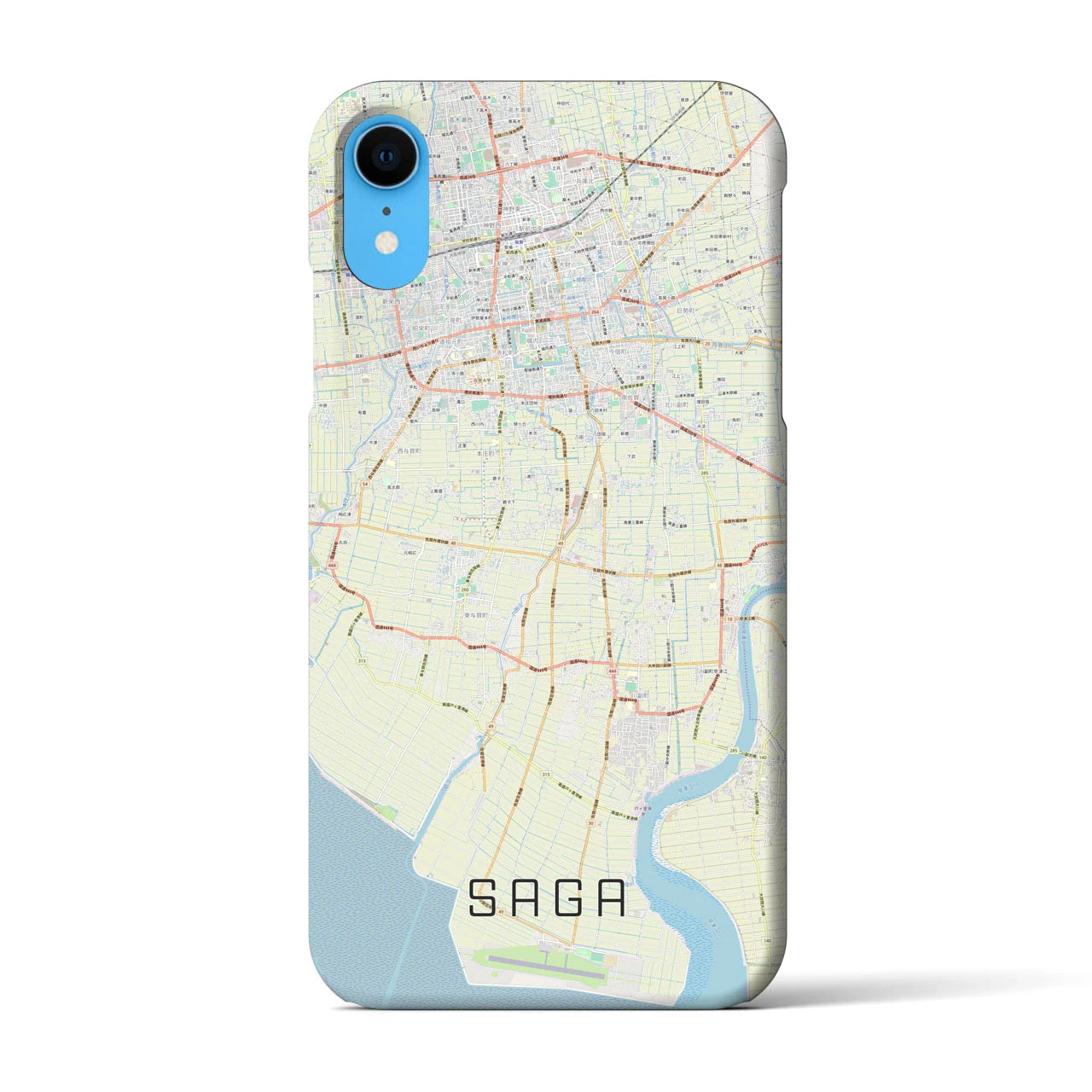 【佐賀(佐賀県)】地図柄iPhoneケース(バックカバータイプ)