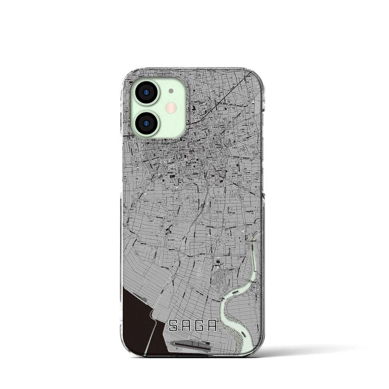 【佐賀(佐賀県)】地図柄iPhoneケース(クリアタイプ)