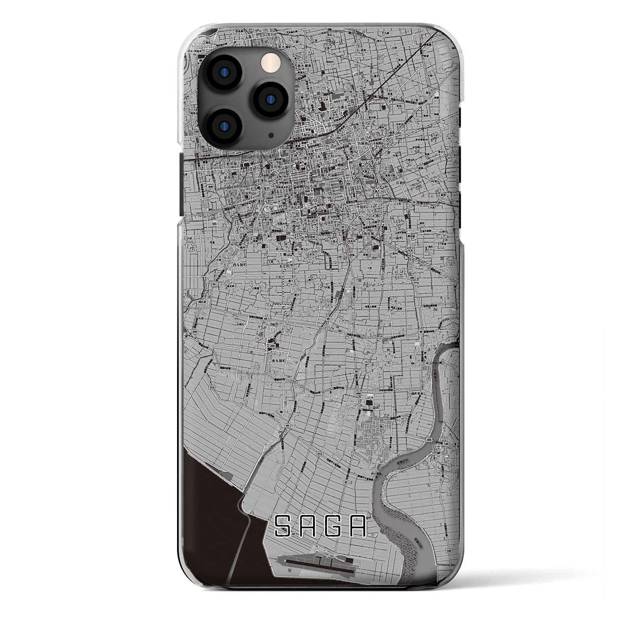 【佐賀(佐賀県)】地図柄iPhoneケース(クリアタイプ)