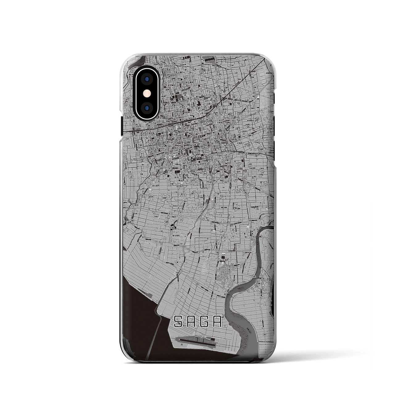 【佐賀(佐賀県)】地図柄iPhoneケース(クリアタイプ)