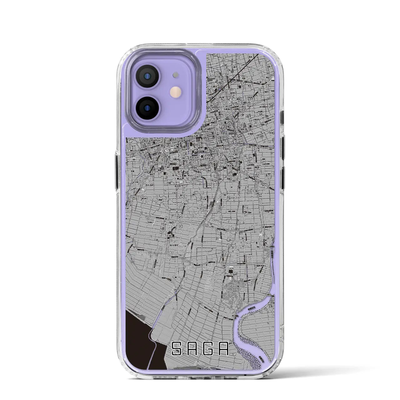 【佐賀(佐賀県)】地図柄iPhoneケース(MagSafeタイプ)