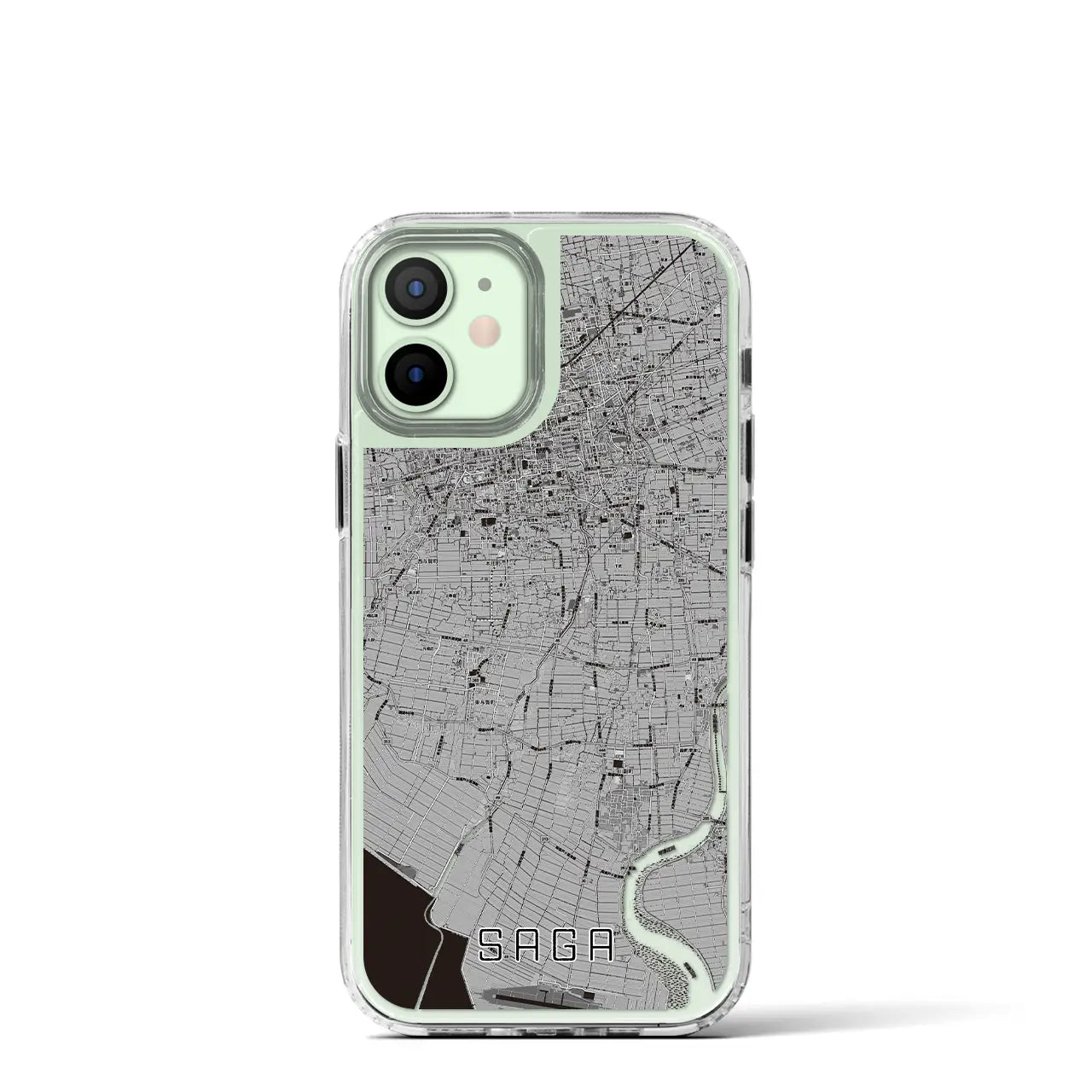 【佐賀(佐賀県)】地図柄iPhoneケース(MagSafeタイプ)