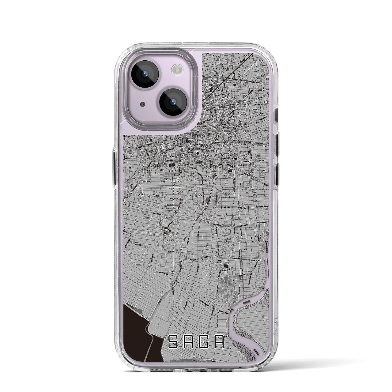 【佐賀(佐賀県)】地図柄iPhoneケース(MagSafeタイプ)