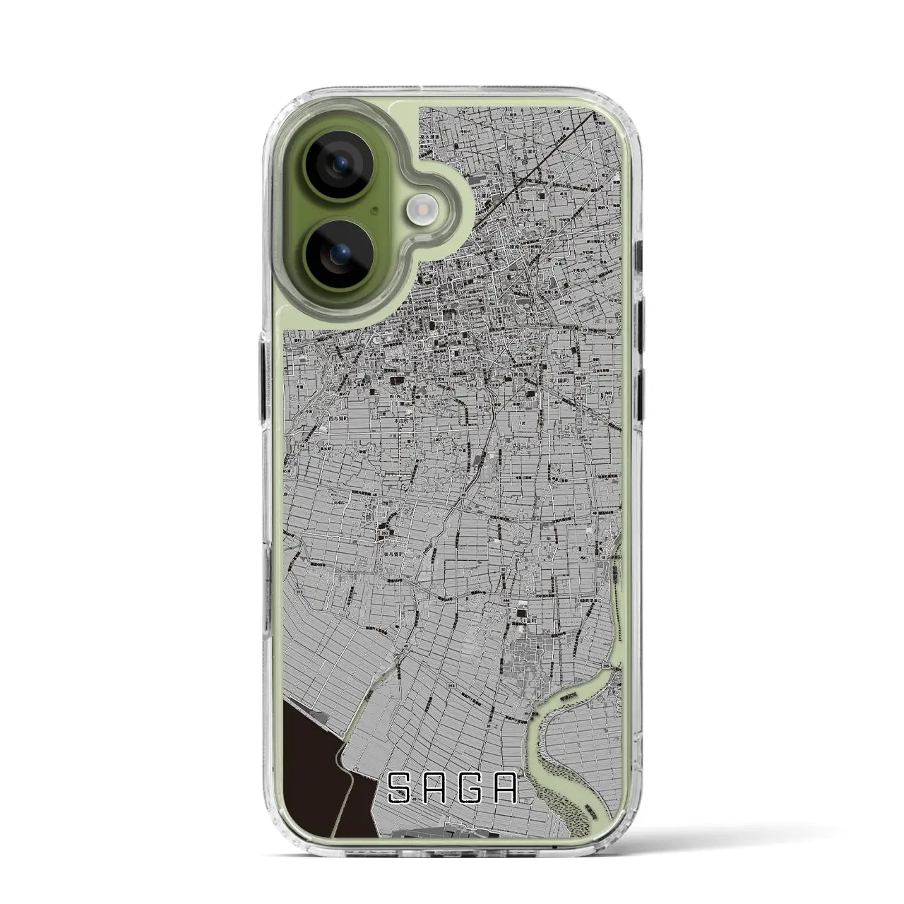 【佐賀(佐賀県)】地図柄iPhoneケース(MagSafeタイプ)