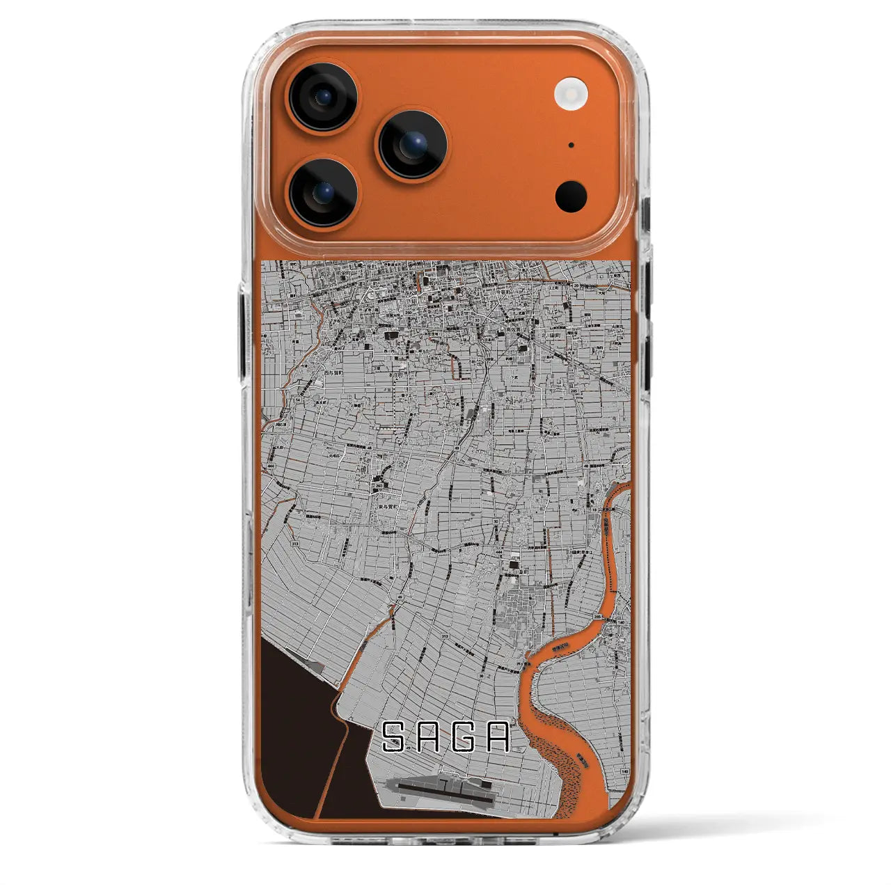 【佐賀(佐賀県)】地図柄iPhoneケース(MagSafeタイプ)