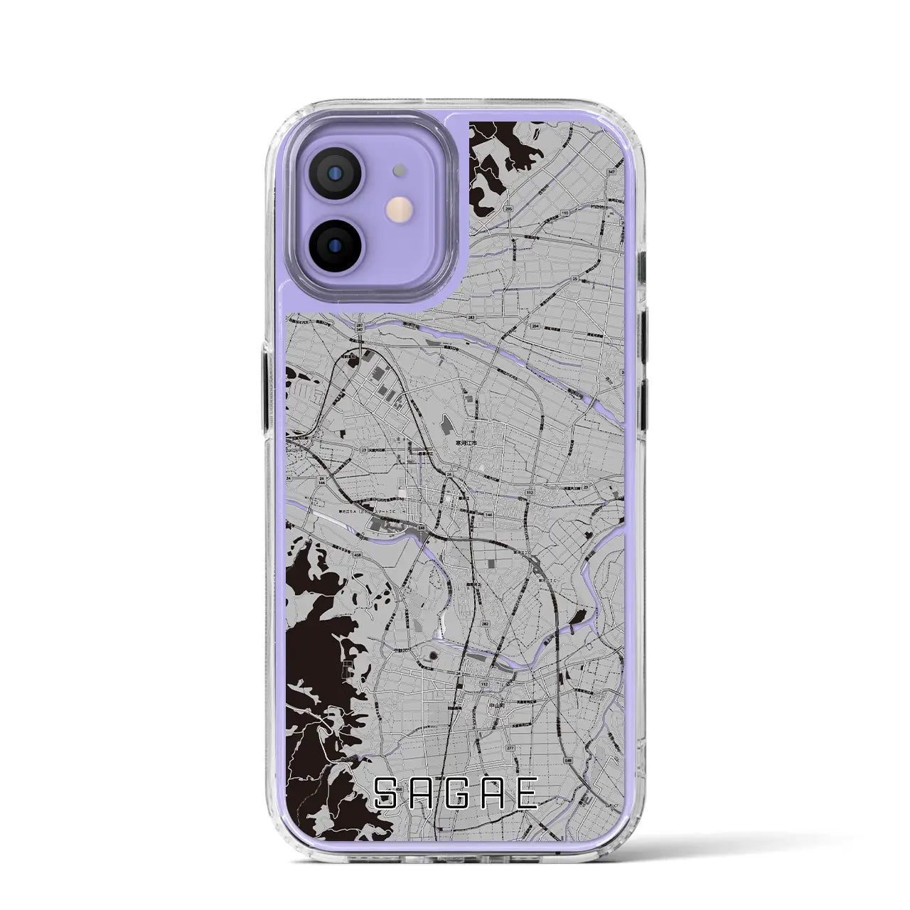 【寒河江(山形県)】地図柄iPhoneケース(MagSafeタイプ)