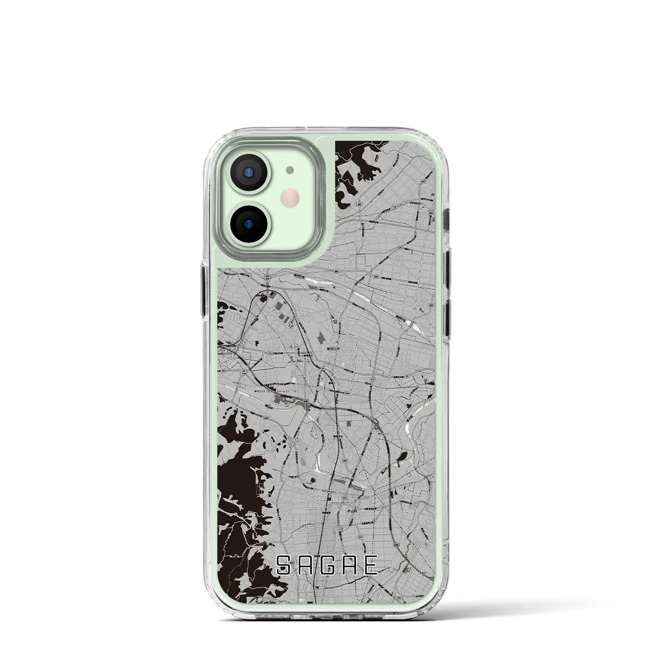 【寒河江(山形県)】地図柄iPhoneケース(MagSafeタイプ)