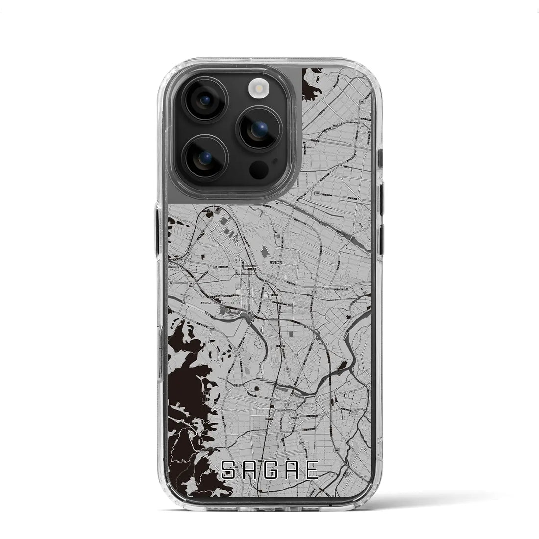 【寒河江(山形県)】地図柄iPhoneケース(MagSafeタイプ)