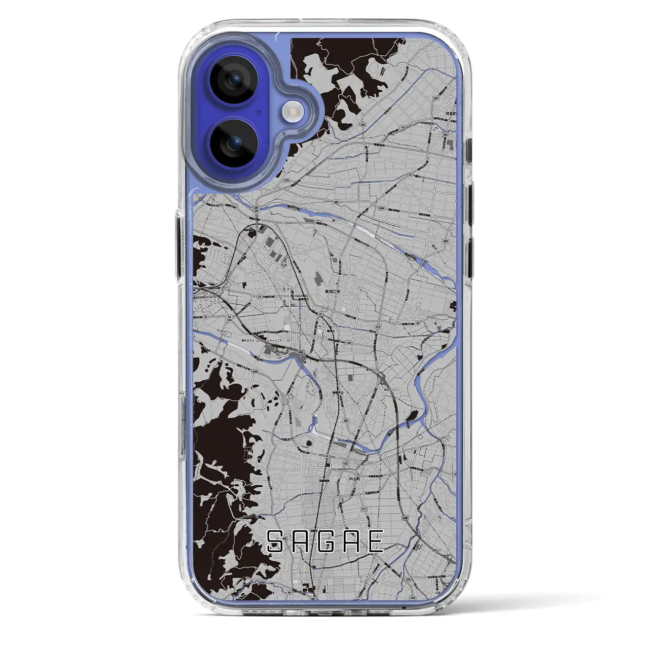 【寒河江(山形県)】地図柄iPhoneケース(MagSafeタイプ)
