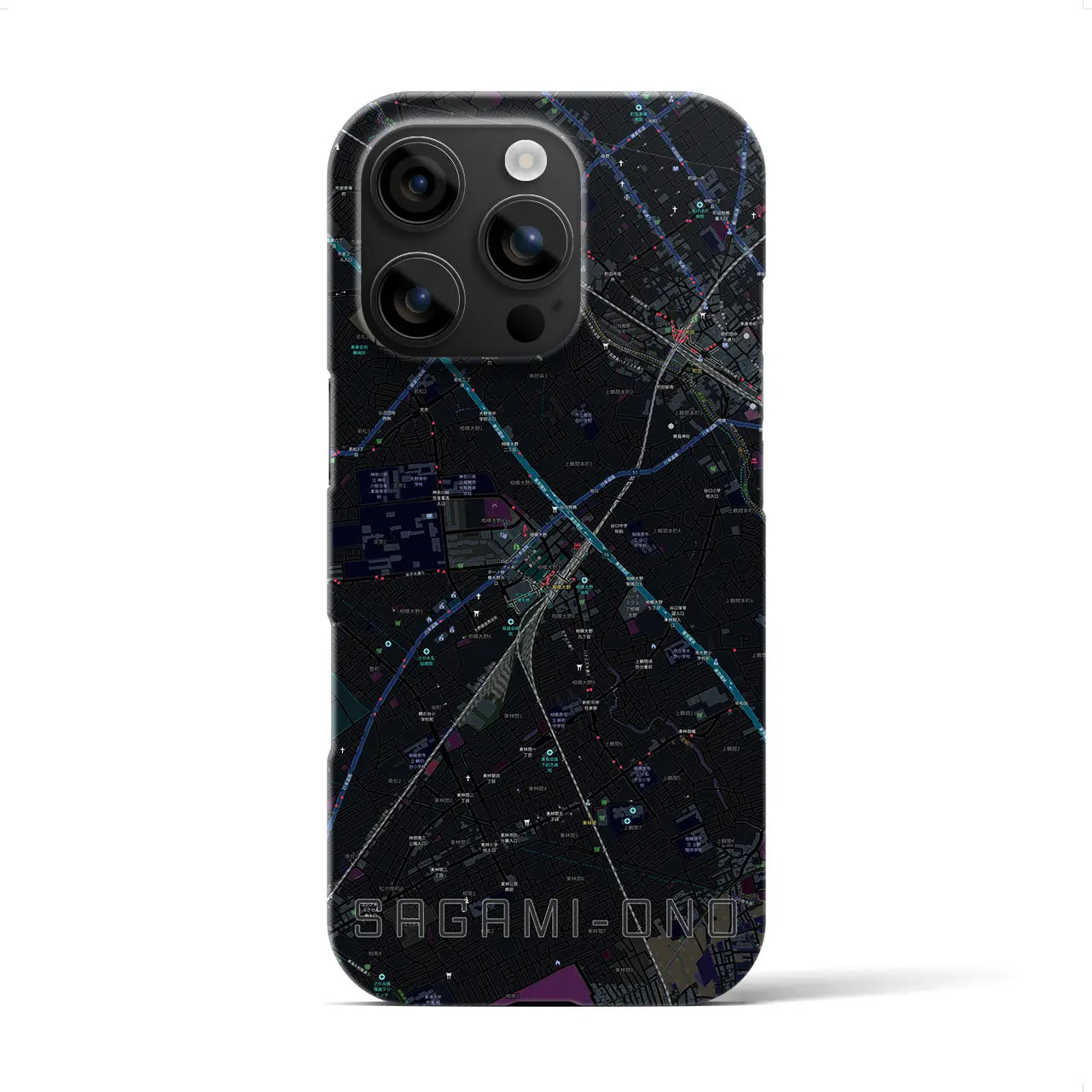 【相模大野(神奈川県)】地図柄iPhoneケース(バックカバータイプ)