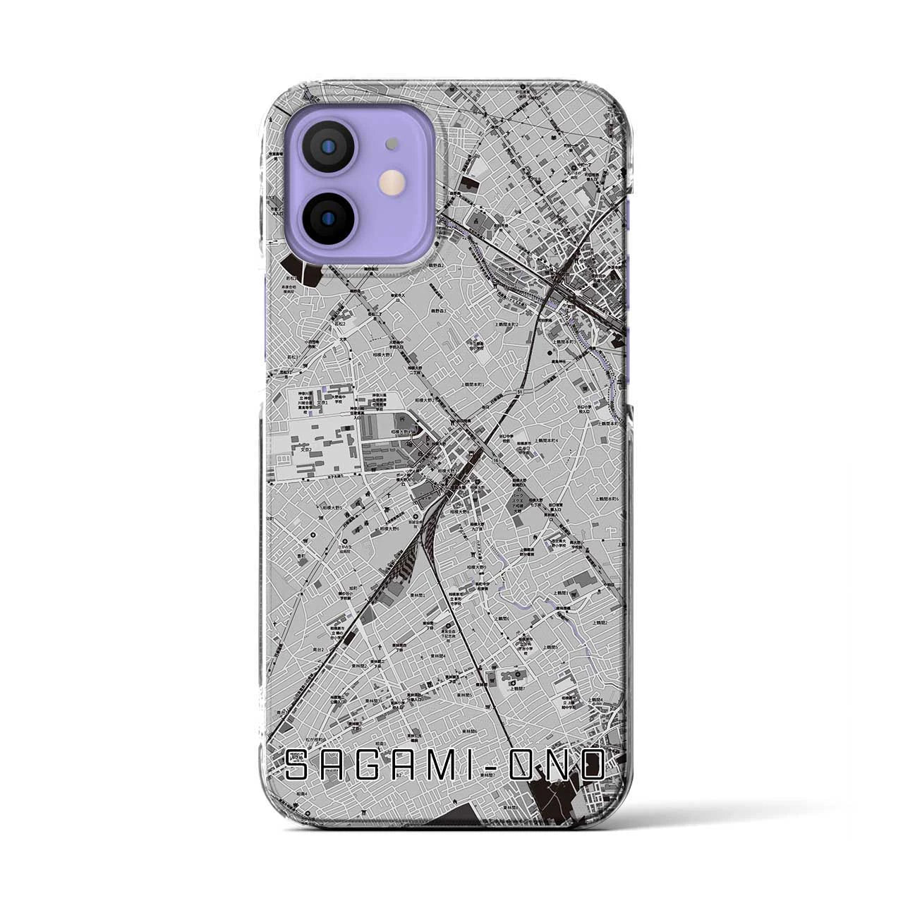 【相模大野(神奈川県)】地図柄iPhoneケース(クリアタイプ)