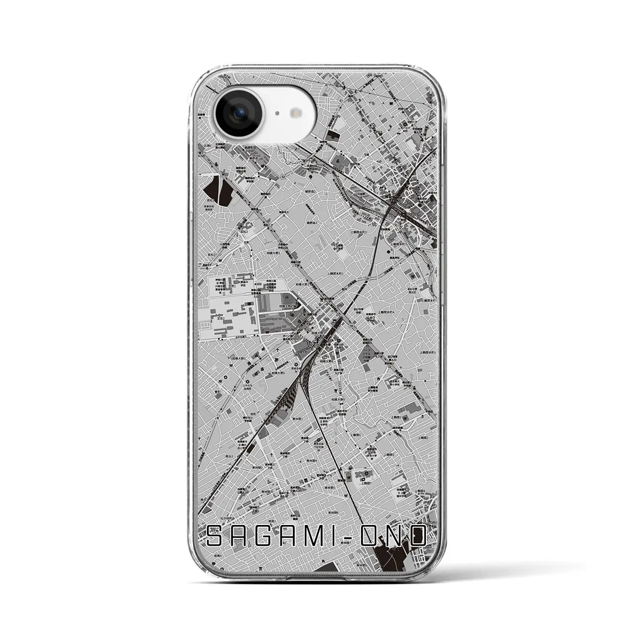 【相模大野(神奈川県)】地図柄iPhoneケース(クリアタイプ)