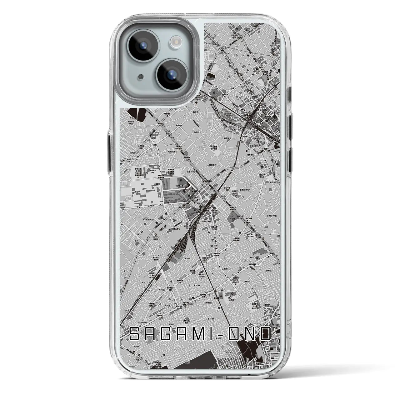 【相模大野(神奈川県)】地図柄iPhoneケース(MagSafeタイプ)