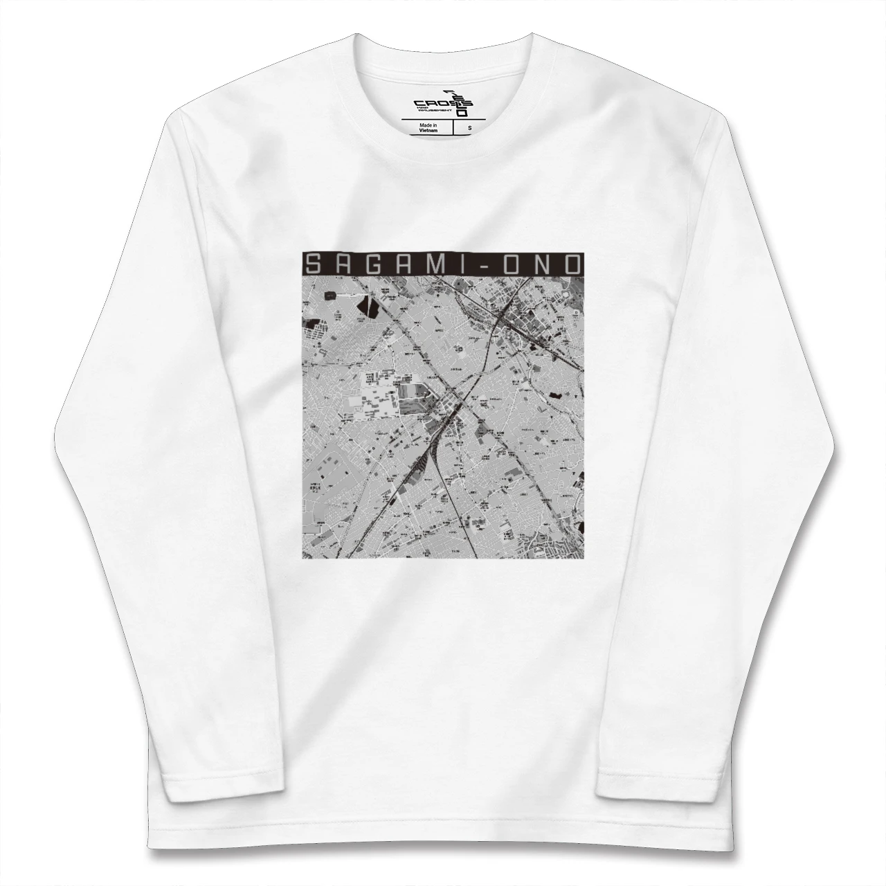 【相模大野(神奈川県)】地図柄ロングスリーブTシャツ