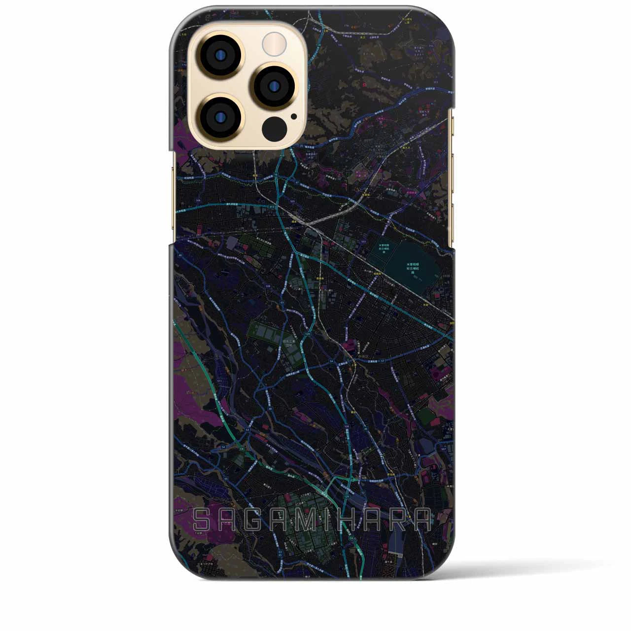 【相模原(神奈川県)】地図柄iPhoneケース(バックカバータイプ)