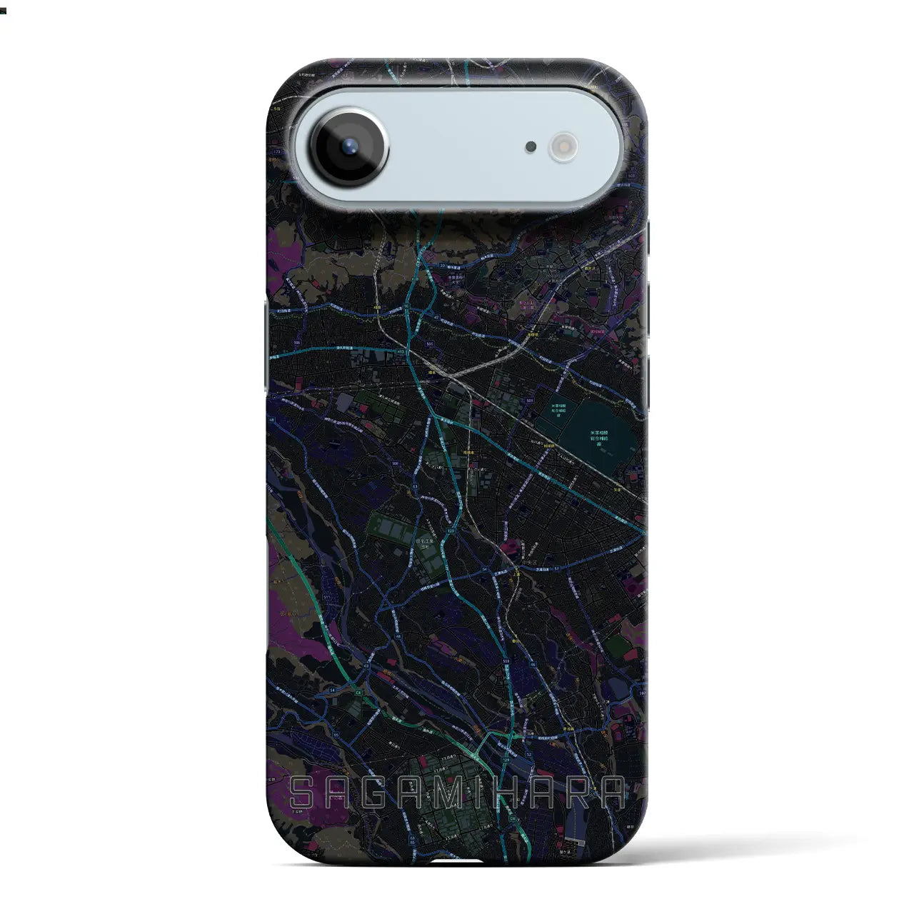 【相模原(神奈川県)】地図柄iPhoneケース(バックカバータイプ)