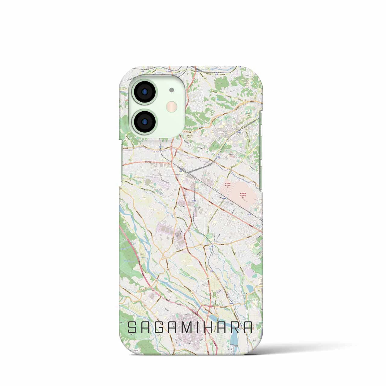 【相模原(神奈川県)】地図柄iPhoneケース(バックカバータイプ)