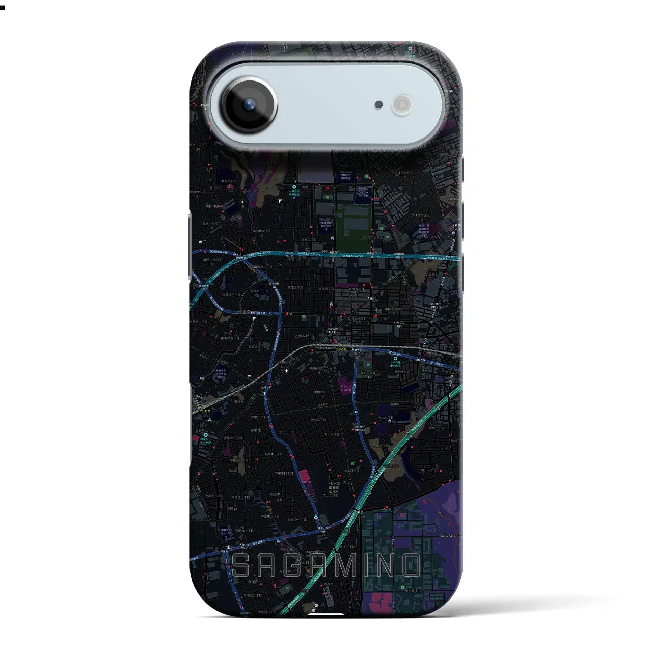 【さがみ野(神奈川県)】地図柄iPhoneケース(バックカバータイプ)