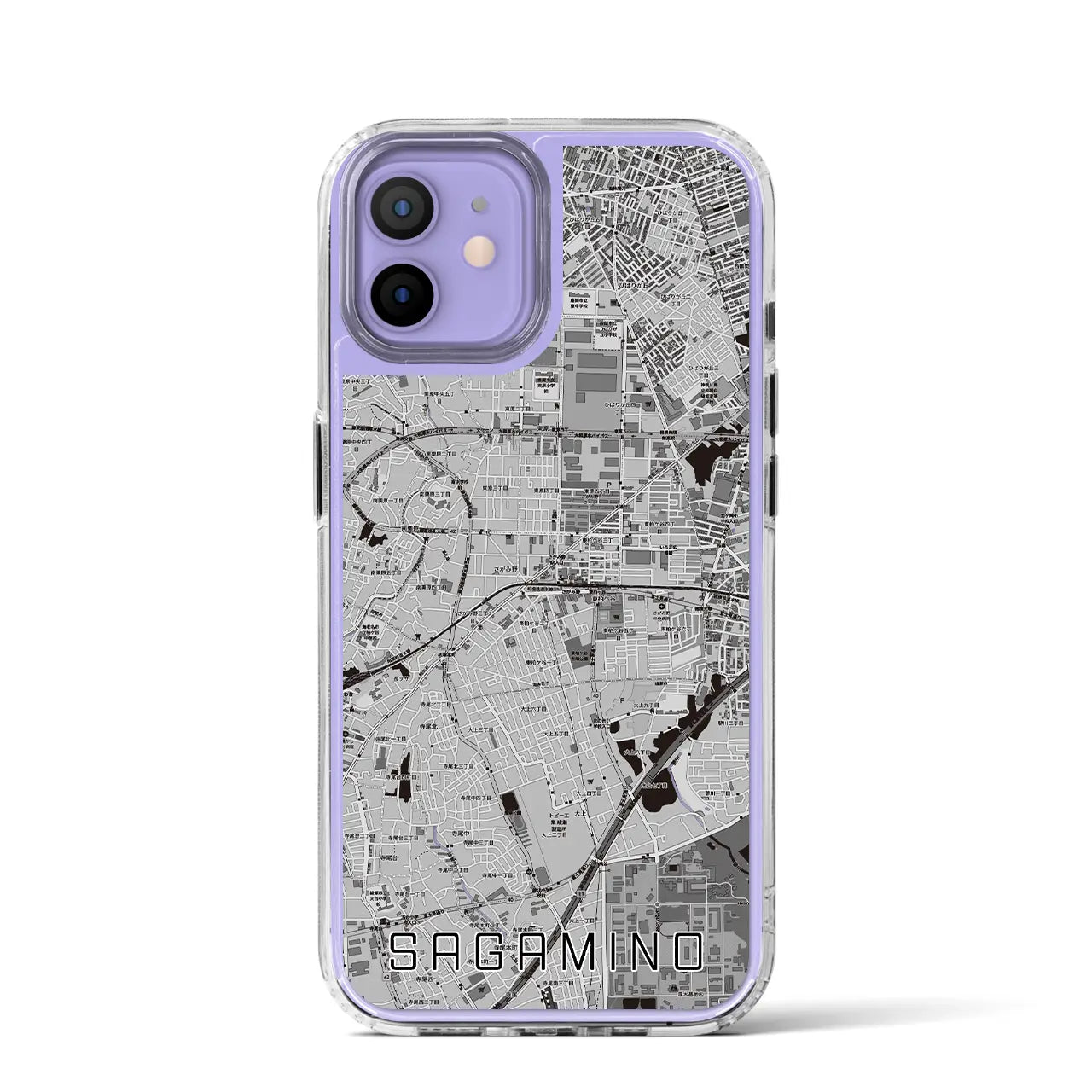 【さがみ野(神奈川県)】地図柄iPhoneケース(MagSafeタイプ)