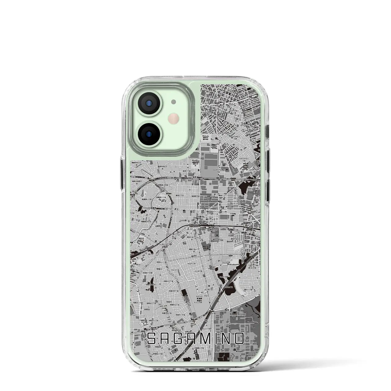 【さがみ野(神奈川県)】地図柄iPhoneケース(MagSafeタイプ)