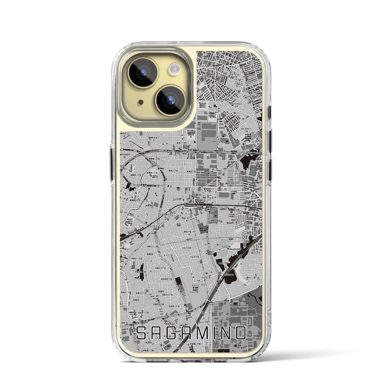 【さがみ野(神奈川県)】地図柄iPhoneケース(MagSafeタイプ)