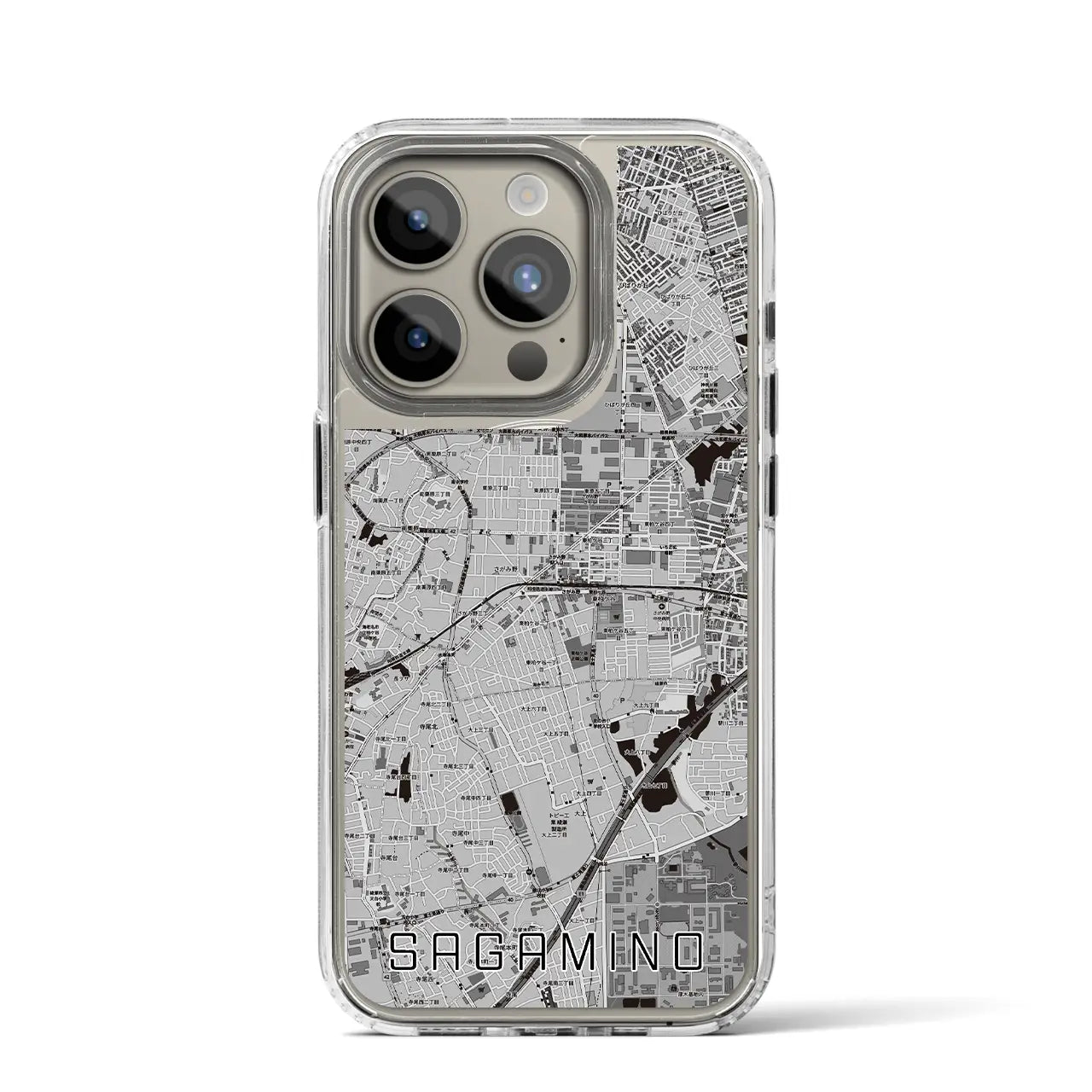 【さがみ野(神奈川県)】地図柄iPhoneケース(MagSafeタイプ)