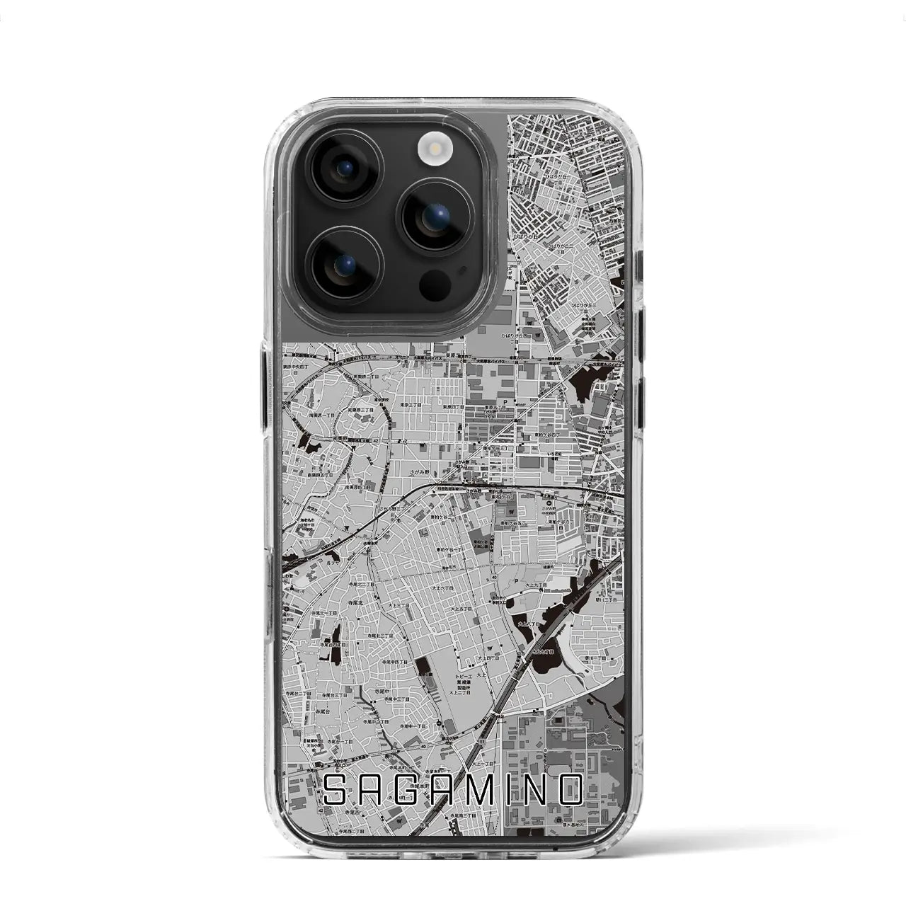 【さがみ野(神奈川県)】地図柄iPhoneケース(MagSafeタイプ)