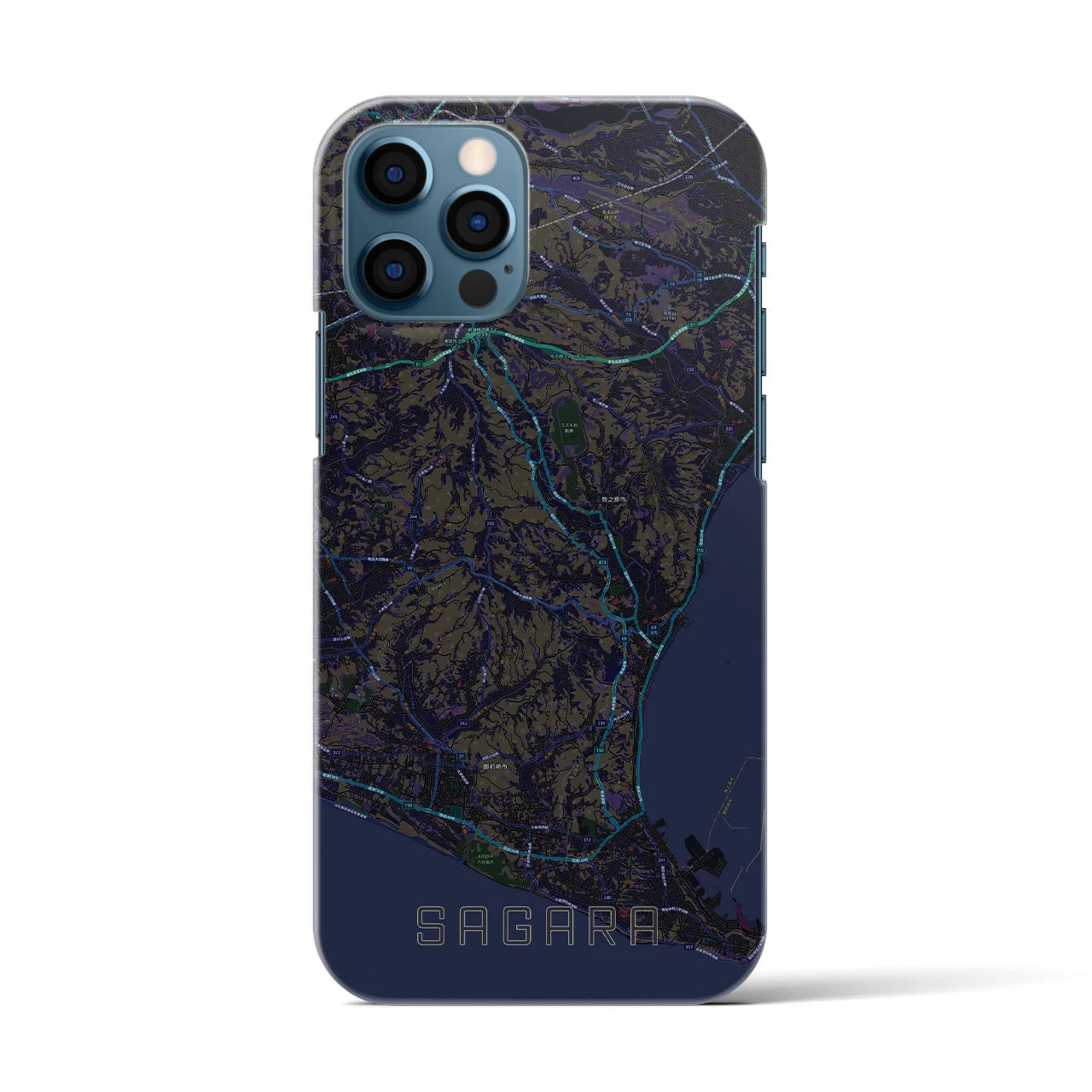 【相良(静岡県)】地図柄iPhoneケース(バックカバータイプ)