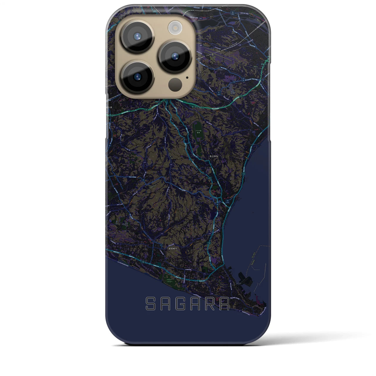 【相良(静岡県)】地図柄iPhoneケース(バックカバータイプ)