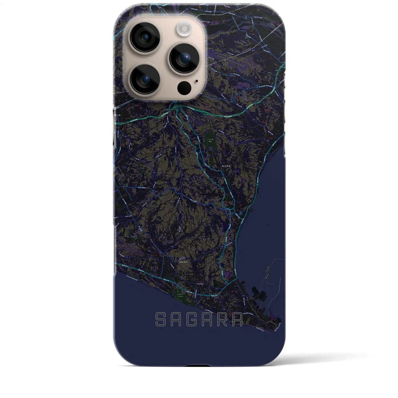 【相良(静岡県)】地図柄iPhoneケース(バックカバータイプ)