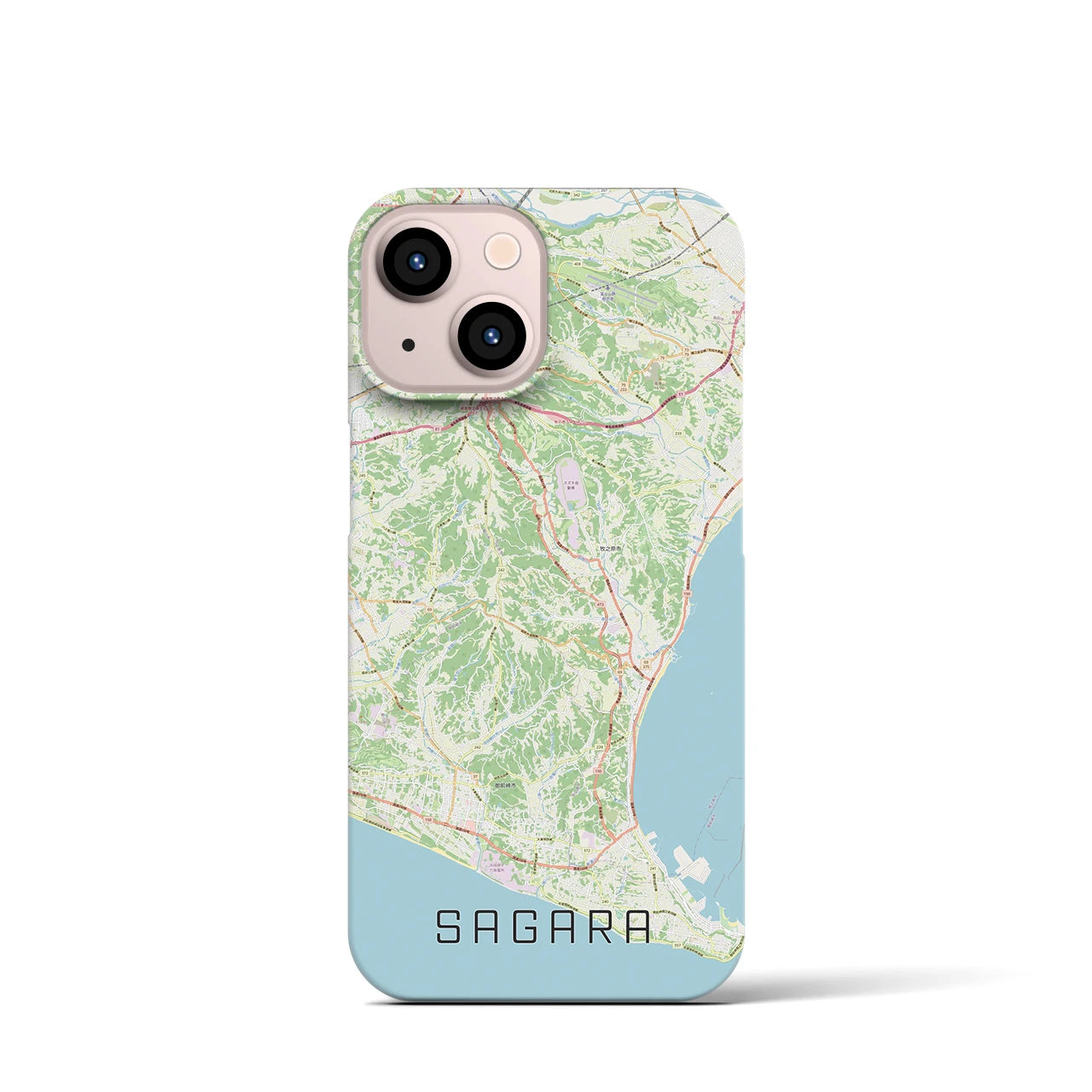 【相良(静岡県)】地図柄iPhoneケース(バックカバータイプ)