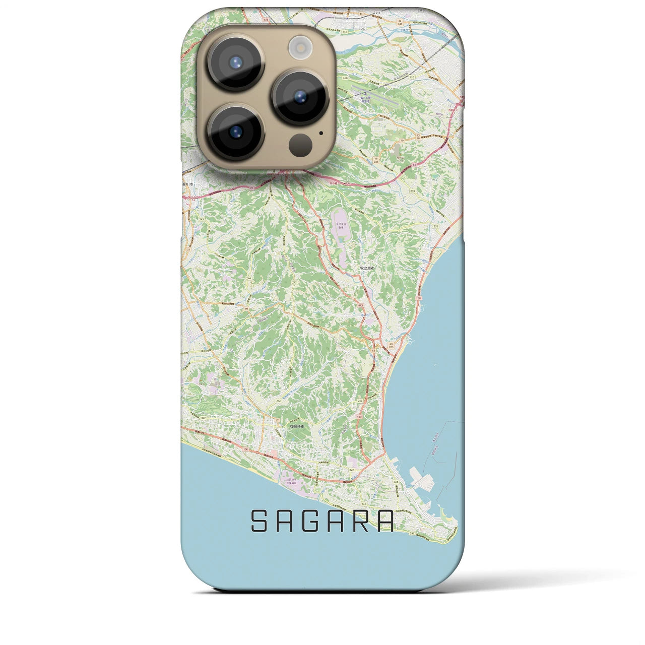 【相良(静岡県)】地図柄iPhoneケース(バックカバータイプ)