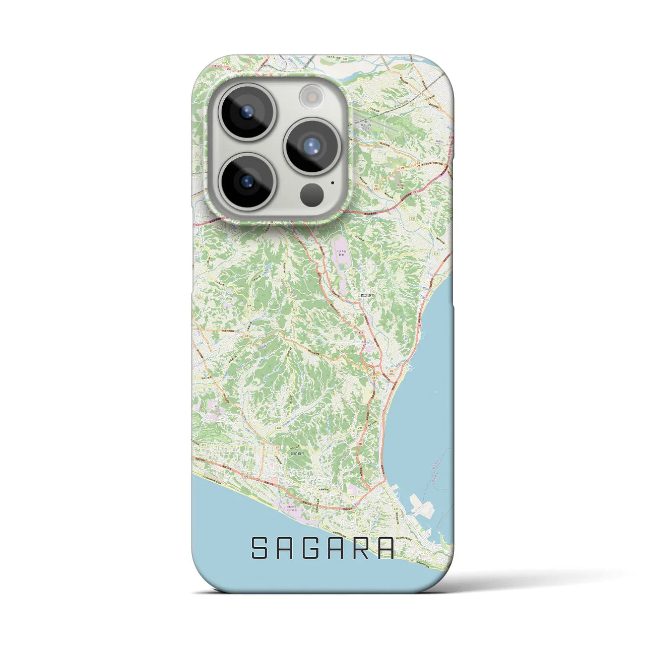 【相良(静岡県)】地図柄iPhoneケース(バックカバータイプ)