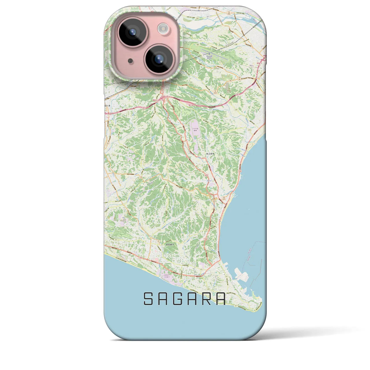 【相良(静岡県)】地図柄iPhoneケース(バックカバータイプ)
