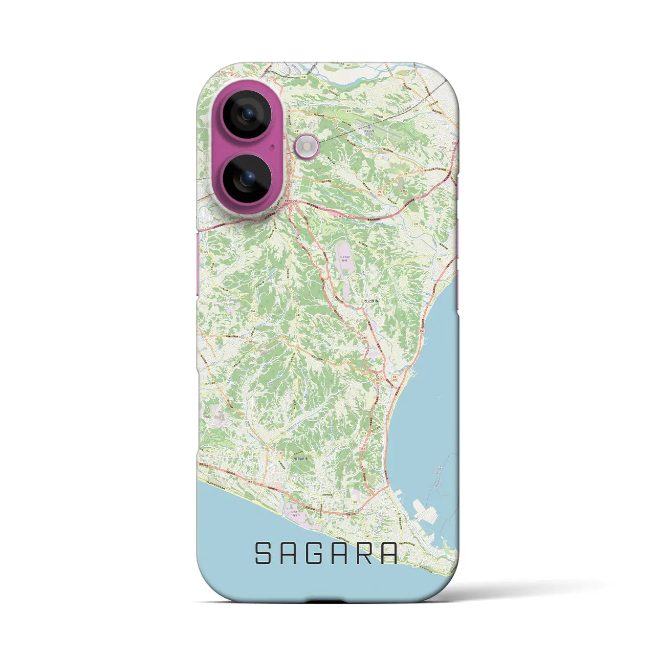 【相良(静岡県)】地図柄iPhoneケース(バックカバータイプ)