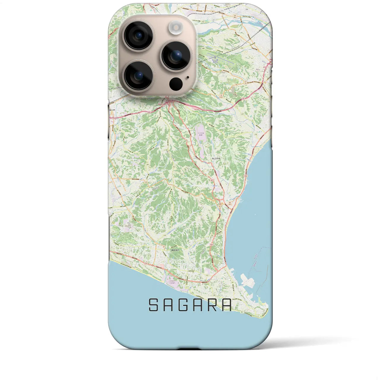 【相良(静岡県)】地図柄iPhoneケース(バックカバータイプ)