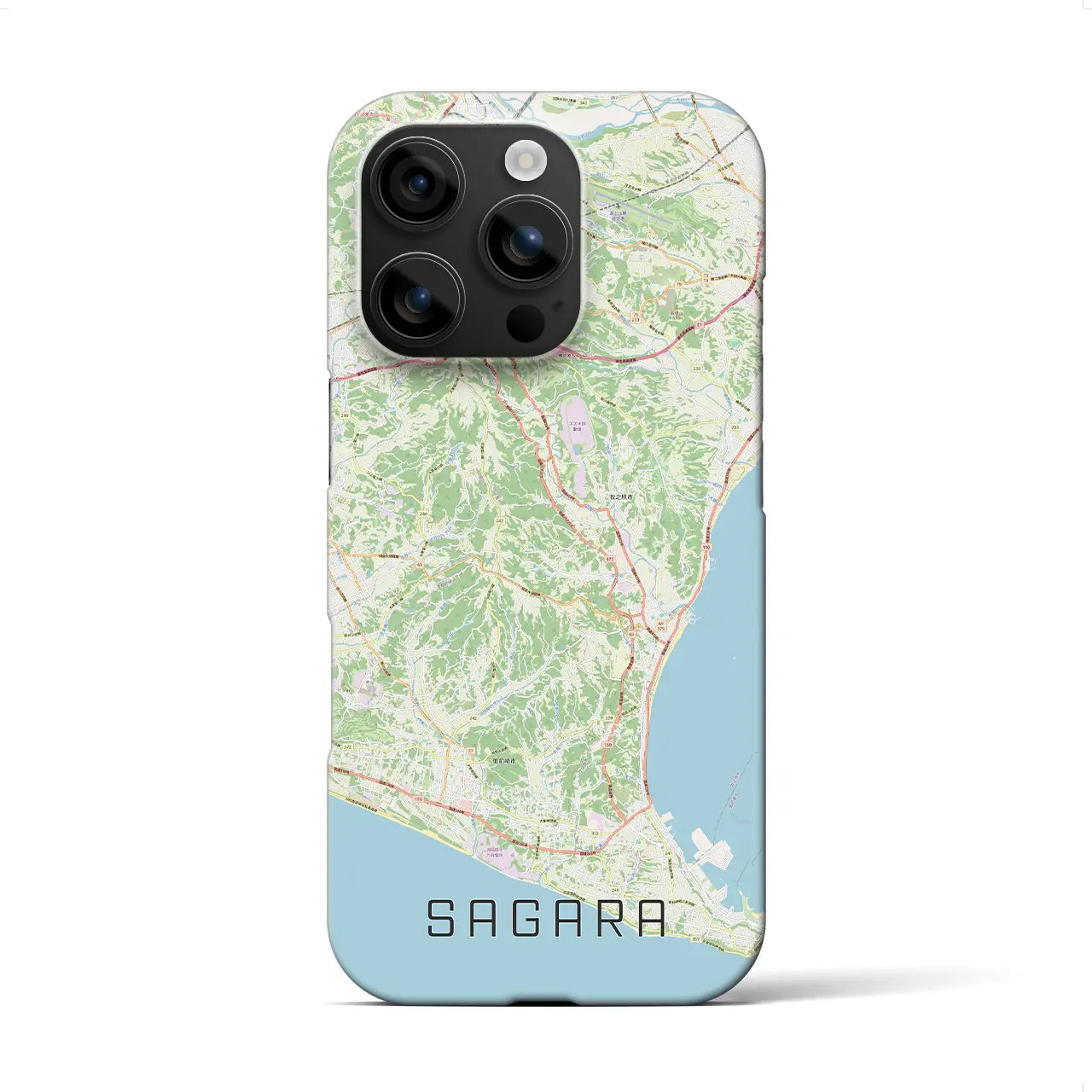 【相良(静岡県)】地図柄iPhoneケース(バックカバータイプ)