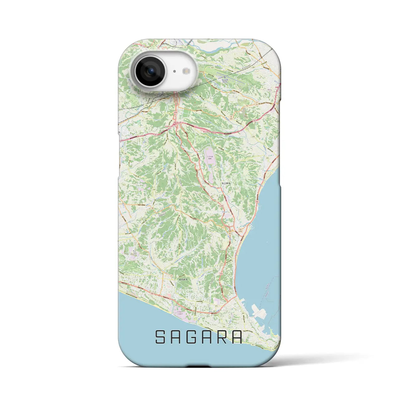 【相良(静岡県)】地図柄iPhoneケース(バックカバータイプ)