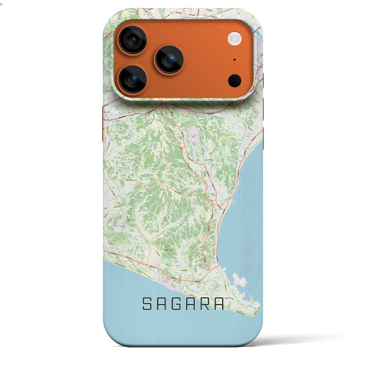 【相良(静岡県)】地図柄iPhoneケース(バックカバータイプ)