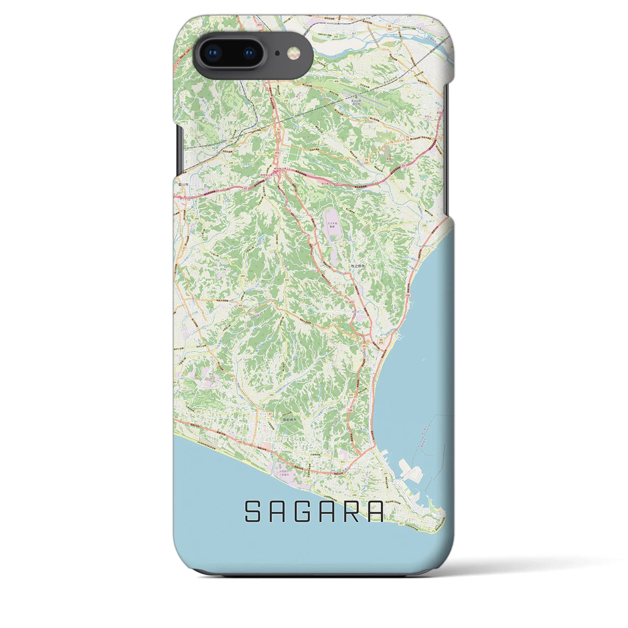 【相良(静岡県)】地図柄iPhoneケース(バックカバータイプ)
