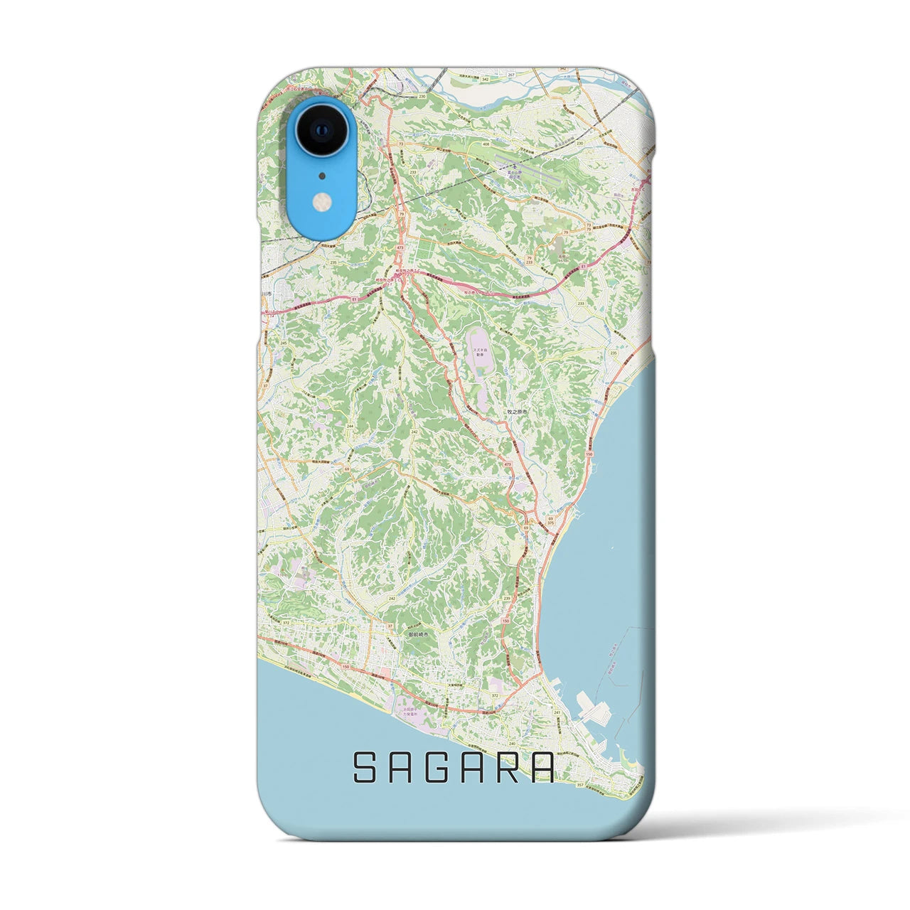 【相良(静岡県)】地図柄iPhoneケース(バックカバータイプ)