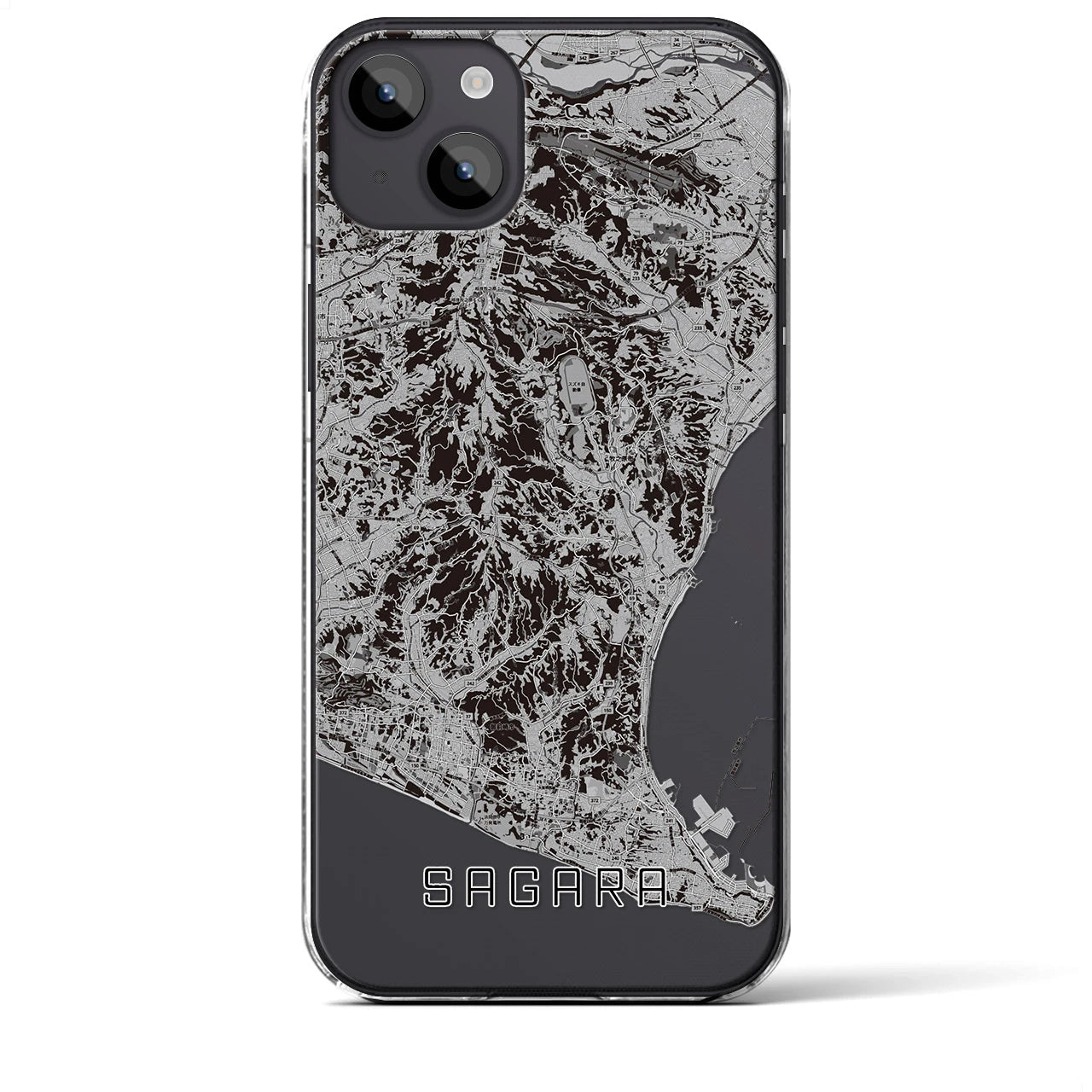 【相良(静岡県)】地図柄iPhoneケース(クリアタイプ)