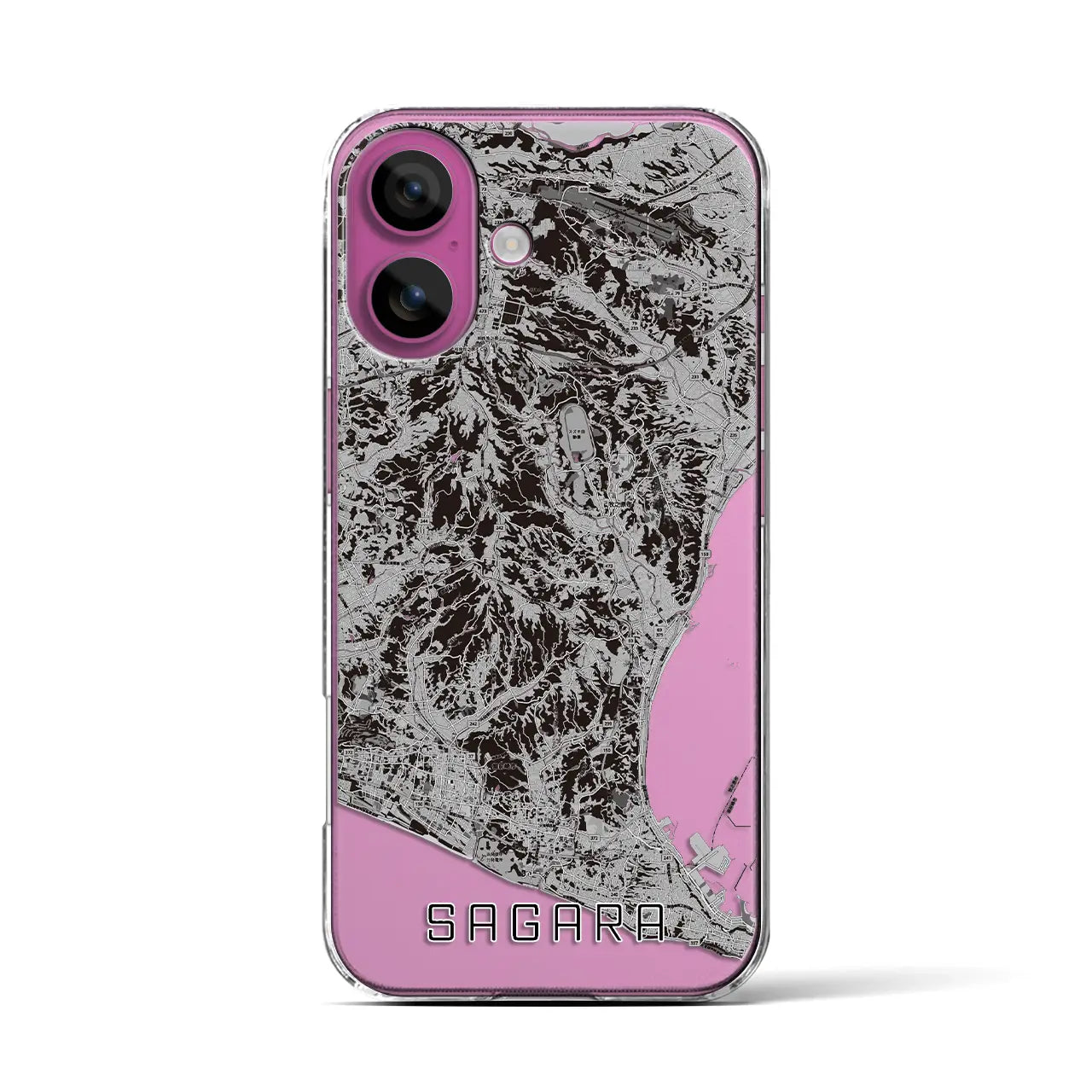 【相良(静岡県)】地図柄iPhoneケース(クリアタイプ)