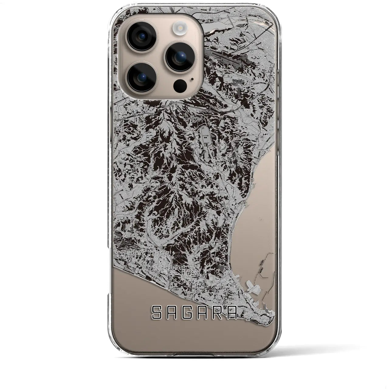 【相良(静岡県)】地図柄iPhoneケース(クリアタイプ)