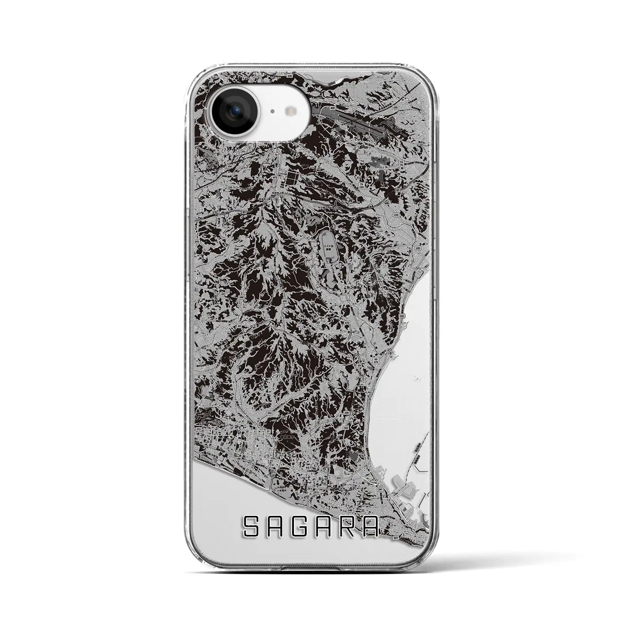 【相良(静岡県)】地図柄iPhoneケース(クリアタイプ)