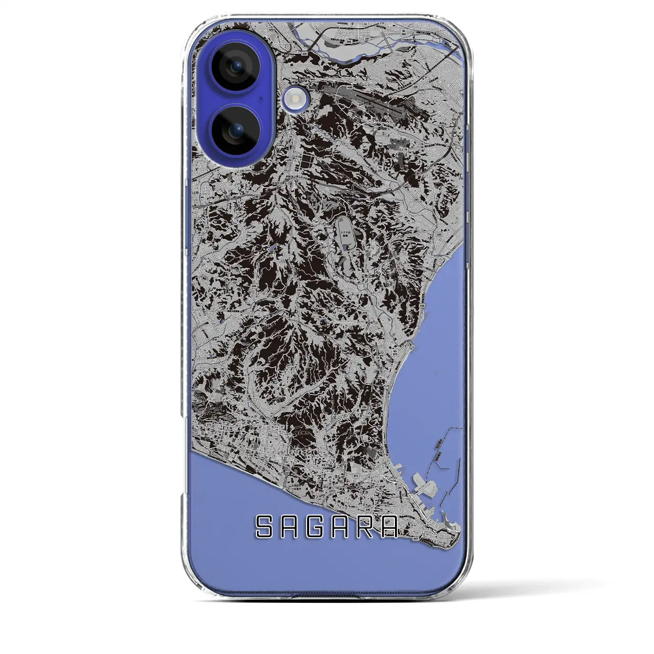 【相良(静岡県)】地図柄iPhoneケース(クリアタイプ)