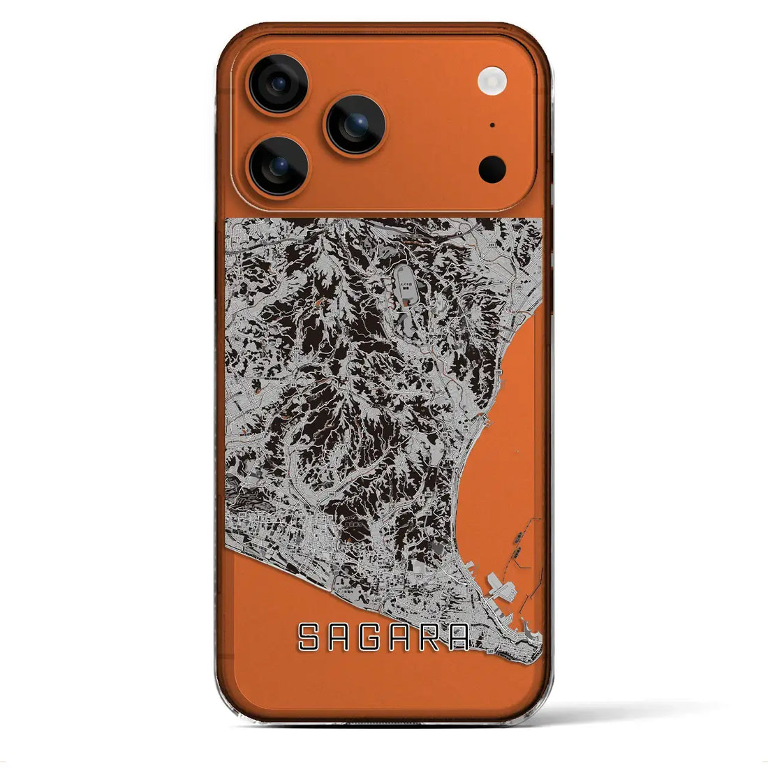 【相良(静岡県)】地図柄iPhoneケース(クリアタイプ)